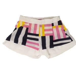 Aletta Girls' Striped Shorts w/ Tags, White